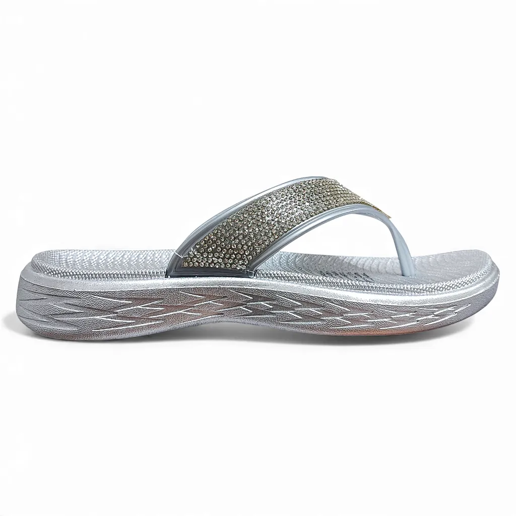 Sandalia Mujer Plateada Glam Bonny Franco