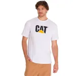 Polera Manga corta Casual Hombre Logo Tee Blanco Cat