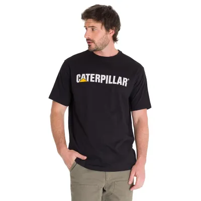 Polera Hombre Casual Logo Tee Black Caterpillar