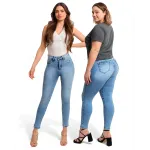 Jeans Mujer Camaro Light Blue Strass Skinny Divi