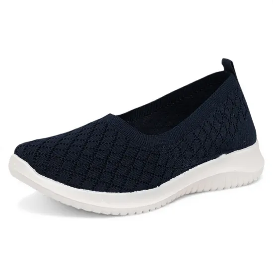Zapatilla Mujer Knit Ligera Azul Alquimia