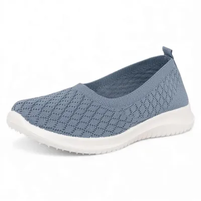 Zapatilla Mujer Knit Ligera Celeste Alquimia