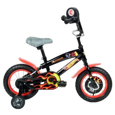 Bicicleta Kids Hotwheels Negro Aro 12 Bianchi
