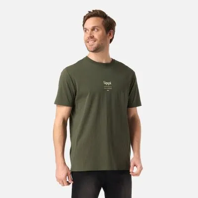 Polera Hombre Adventure Page T-Shirt Verde Musgo Lippi