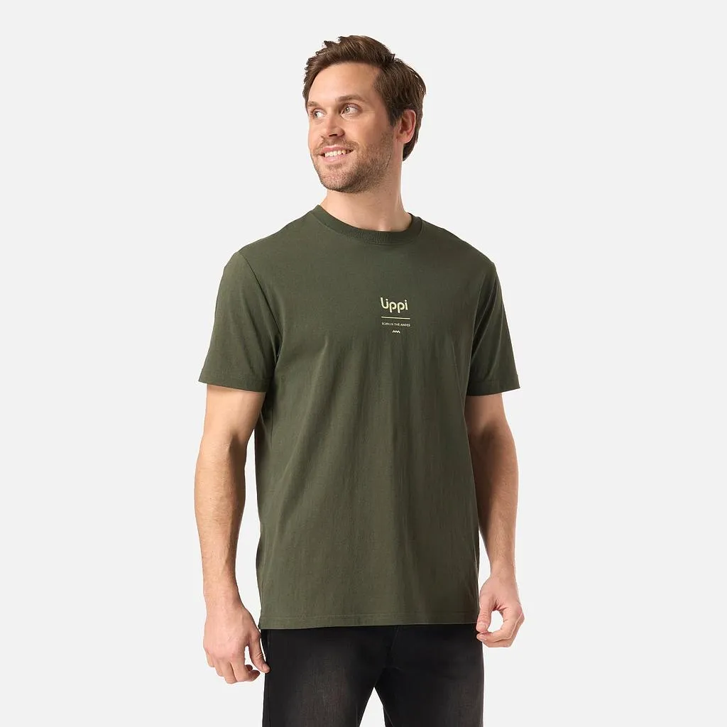 Polera Hombre Adventure Page T-Shirt Verde Musgo Lippi
