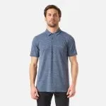 M Polera Hombre B-Classic Seamless Polo Lippi Azul Piedra