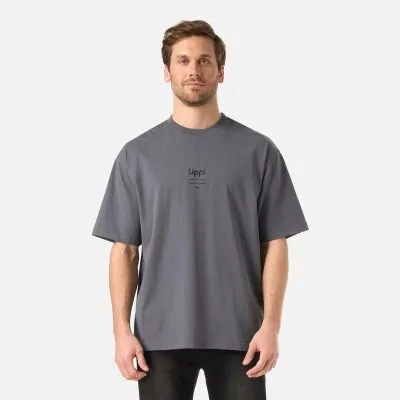 Polera Hombre Endura Cotton T-Shirt Grafito Lippi