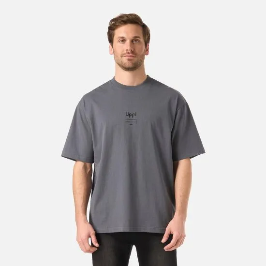 Polera Hombre Endura Cotton T-Shirt Grafito Lippi