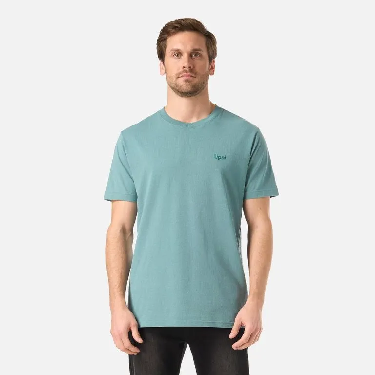 Polera Hombre Logo Lippi Back Print T-Shirt Turquesa Lippi