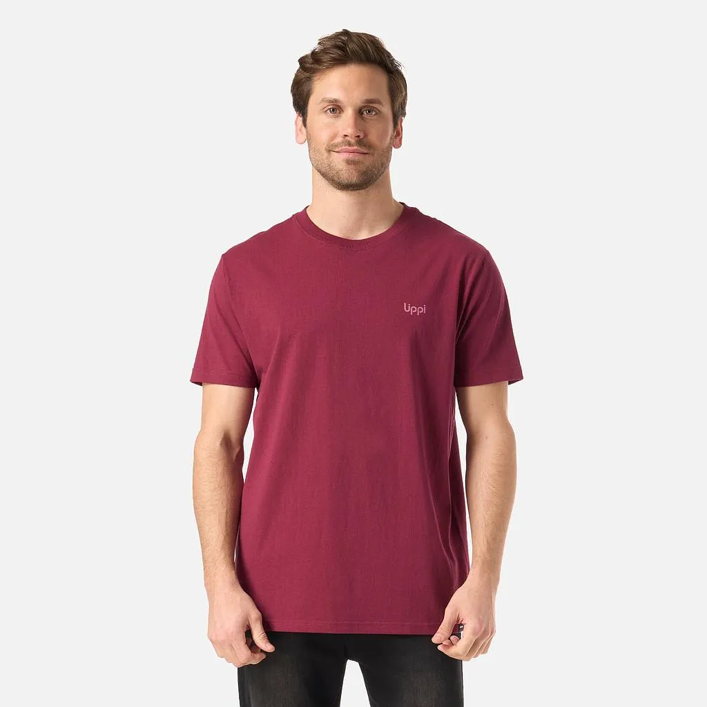 Polera Hombre Mountain Vibes T-Shirt Frambuesa Lippi