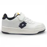 Zapatilla Niño Milan JR Blanca Negra Lotto