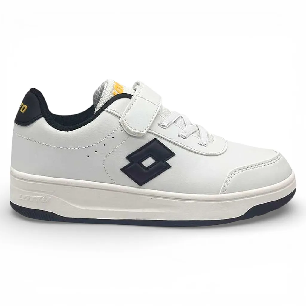 Zapatilla Niño Milan JR Blanca Negra Lotto