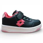Zapatilla Niña Milan Jr Black/Pink Lotto