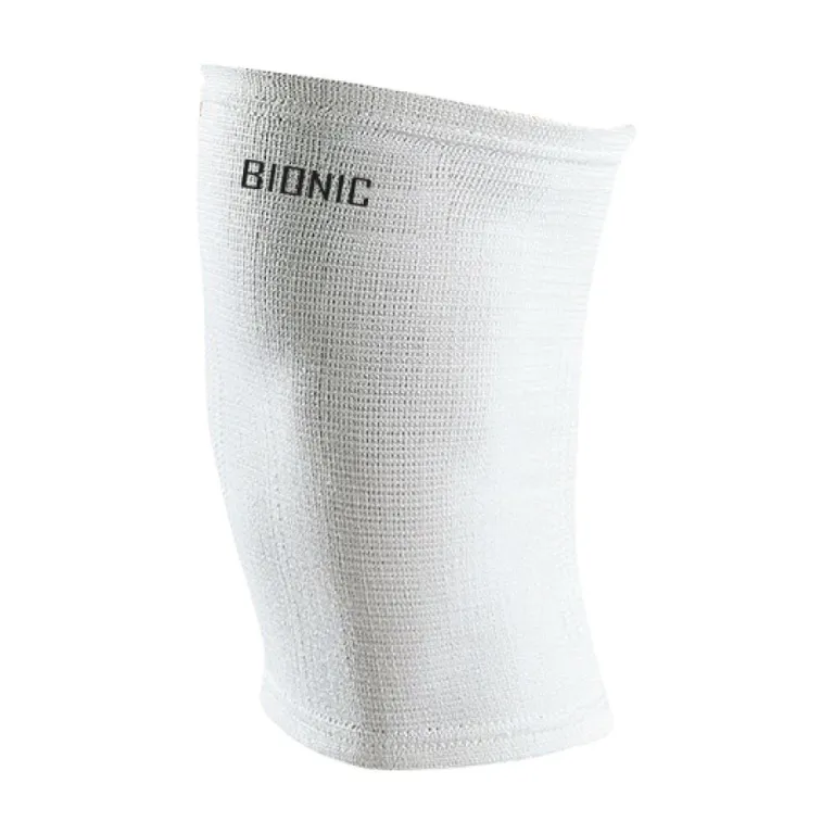 Rodillera Elástica Deportiva Blanca Soporte Básico Bionic