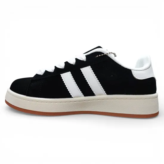 Zapatilla Urbana Mujer White Black Street Classic New Walk - Imagen 4