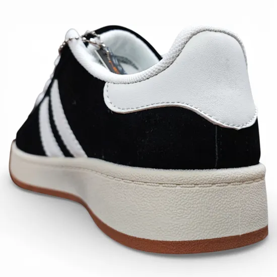 Zapatilla Urbana Mujer White Black Street Classic New Walk - Imagen 5