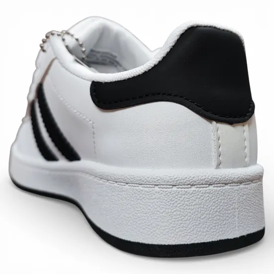 Zapatilla Urbana Mujer White Black City Move New Walk - Imagen 5