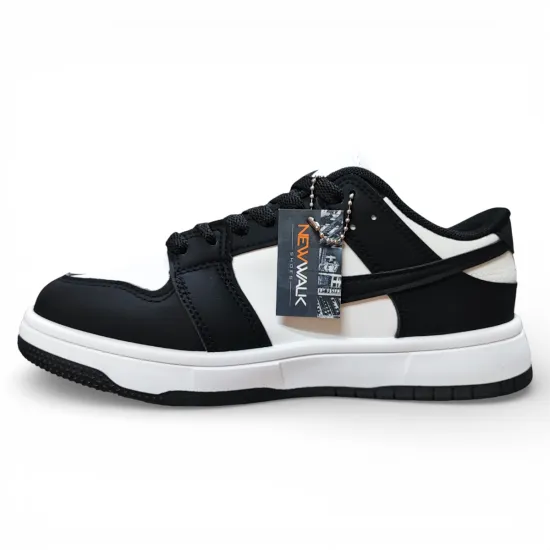 Zapatilla Urbana Mujer White Black Urban Pulse New Walk - Imagen 2