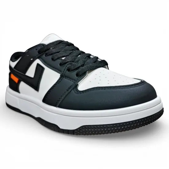 Zapatilla Urbana Mujer White Black Urban Pulse New Walk - Imagen 5