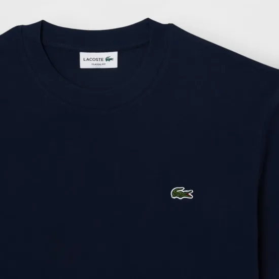 Polera Algodón Hombre TH7318 Azul Lacoste - Imagen 4