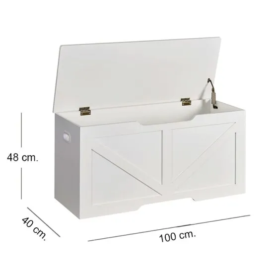 Baúl Banqueta Blanca Msa - Imagen 5