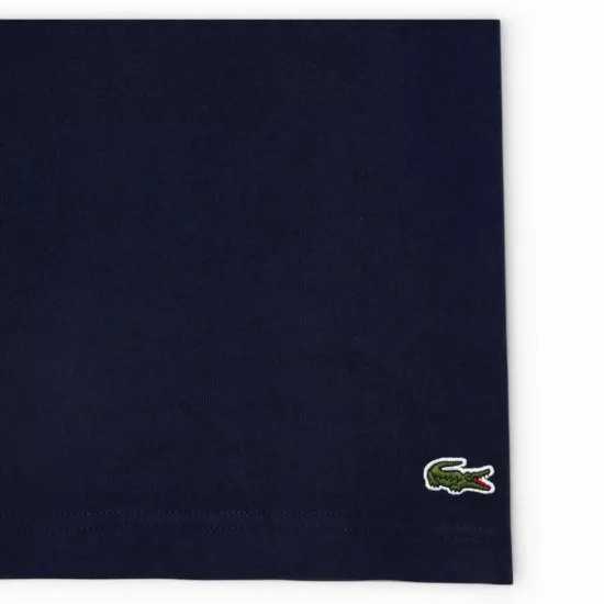 Polera Azul Hombre Diseño Logo Frontal Lacoste - Imagen 2