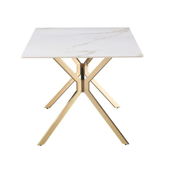 Comedor Rectangular Lifecas Gold + 6 Sillas Msa - Imagen 3