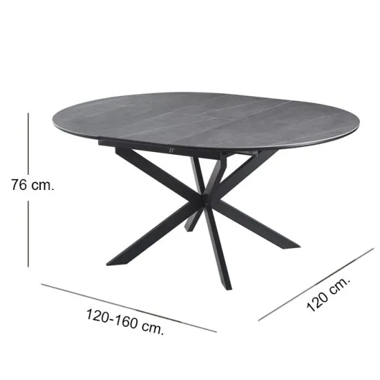 Mesa Comedor Circular Extension Lifecas Msa - Imagen 4