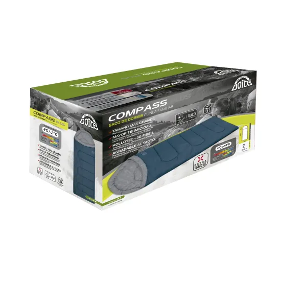 Saco Dormir Rectangular Compass Navy Doite - Imagen 3