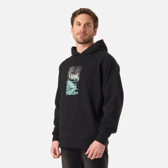Poleron Hombre Insigne Hoody Sweatshirt Front Print Negro Lippi - Imagen 4