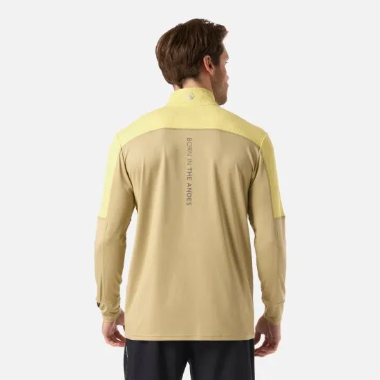 Poleron Hombre Puerto Trucco 1/4 Zip Verde Oliva Lippi - Imagen 3