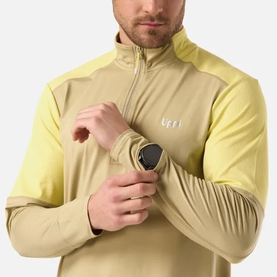 Poleron Hombre Puerto Trucco 1/4 Zip Verde Oliva Lippi - Imagen 6