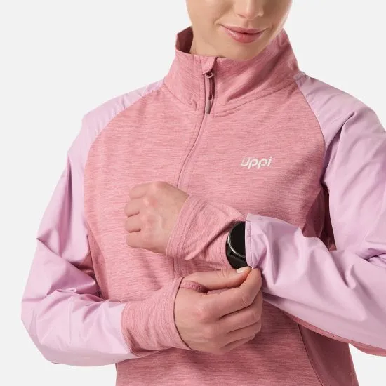 Poleron Mujer Egger 1/4 Zip Rosa Oscuro Lippi - Imagen 5