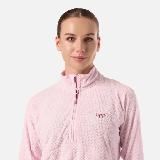 Poleron Mujer Jacaranda Nano-F 14 Zip Rosa Claro Lippi - Imagen 6