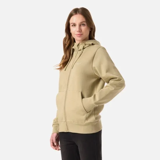 Poleron Mujer Ulmo Full Zip Hoody Sweatshirt Verde Oliva  Lippi - Imagen 2