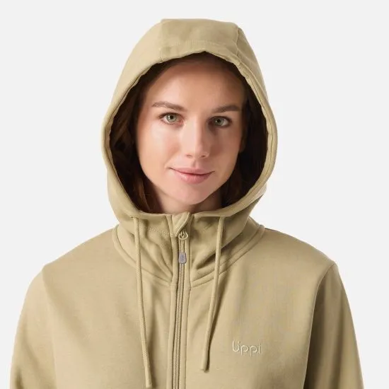 Poleron Mujer Ulmo Full Zip Hoody Sweatshirt Verde Oliva  Lippi - Imagen 6
