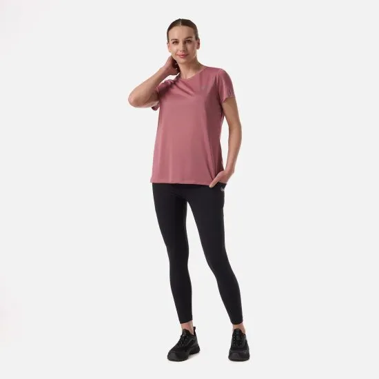 Polera Mujer W Core Q-Dry T-Shirt Rosa Oscuro Lippi - Imagen 5