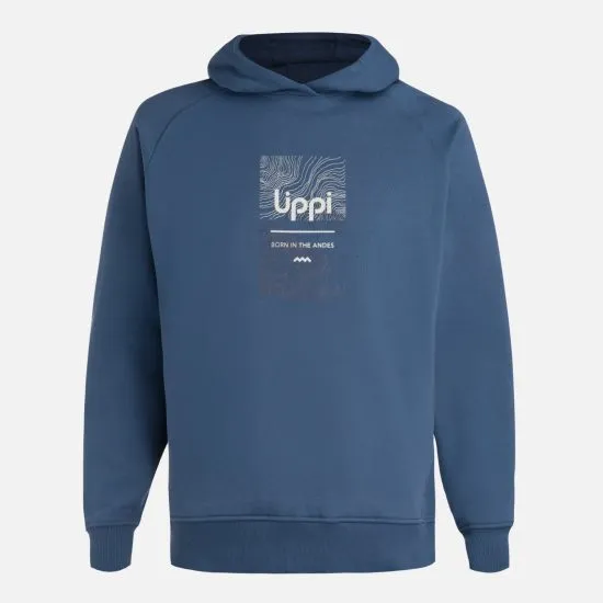 Poleron Hombre Insigne Hoody Sweatshirt Front Print Azul Oscuro Lippi - Imagen 5