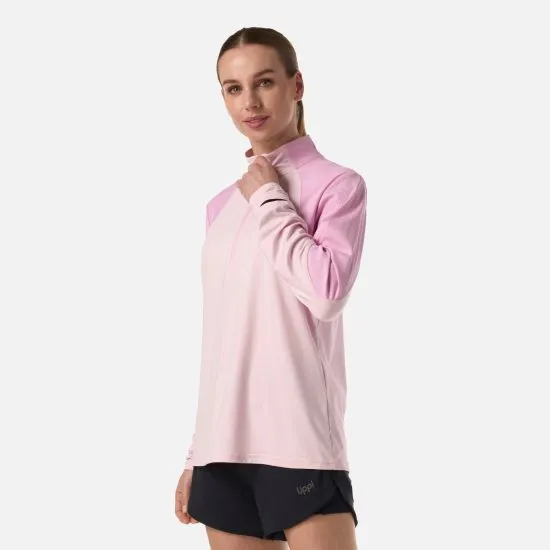 Poleron Mujer  Puerto Trucco 1/4 Zip Rosa Lippi - Imagen 2