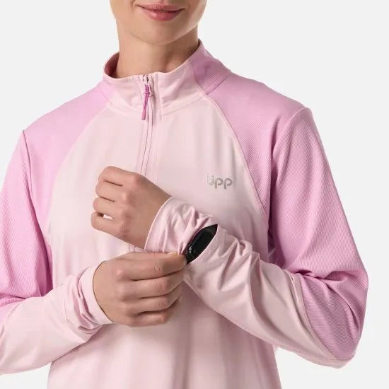 Poleron Mujer  Puerto Trucco 1/4 Zip Rosa Lippi - Imagen 4