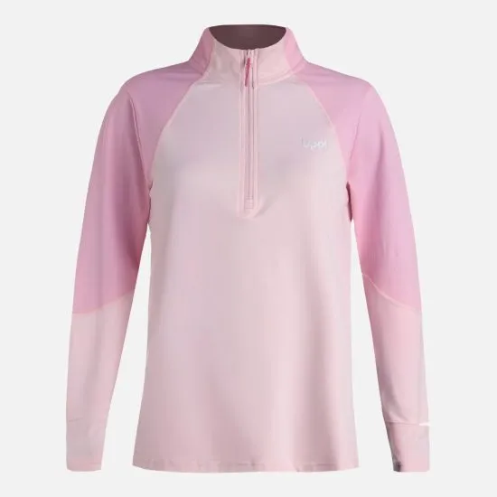 Poleron Mujer  Puerto Trucco 1/4 Zip Rosa Lippi - Imagen 5