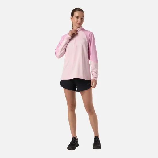 Poleron Mujer  Puerto Trucco 1/4 Zip Rosa Lippi - Imagen 6