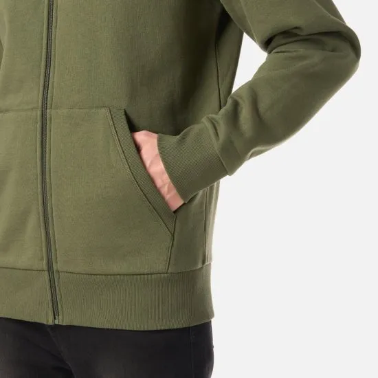 Poleron Hombre Ulmo Full Zip Hoody Sweatshirt Verde Musgo Lippi - Imagen 6