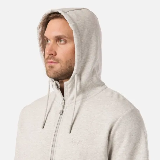 Poleron Hombre Ulmo Full Zip Hoody Sweatshirt Gris Melange Lippi - Imagen 7