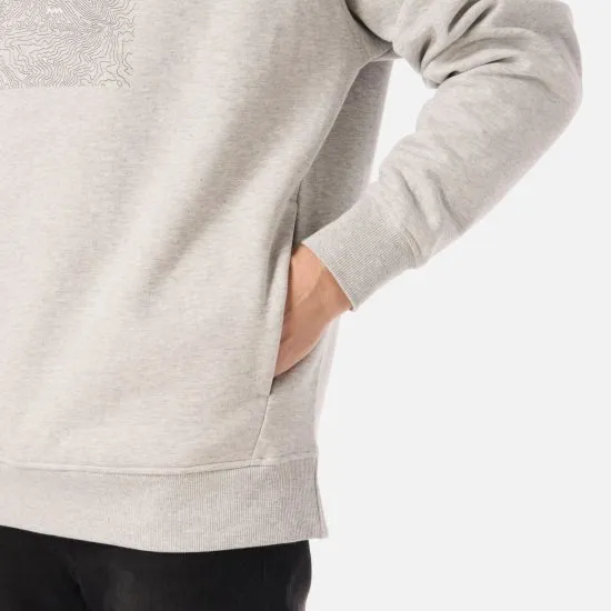 Poleron Hombre Insigne Hoody Sweatshirt Front Print Gris Melange Lippi - Imagen 4