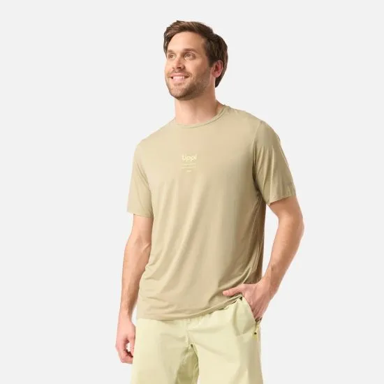 Polera Hombre M Air Q-Dry T-Shirt Verde Oliva Lippi - Imagen 4