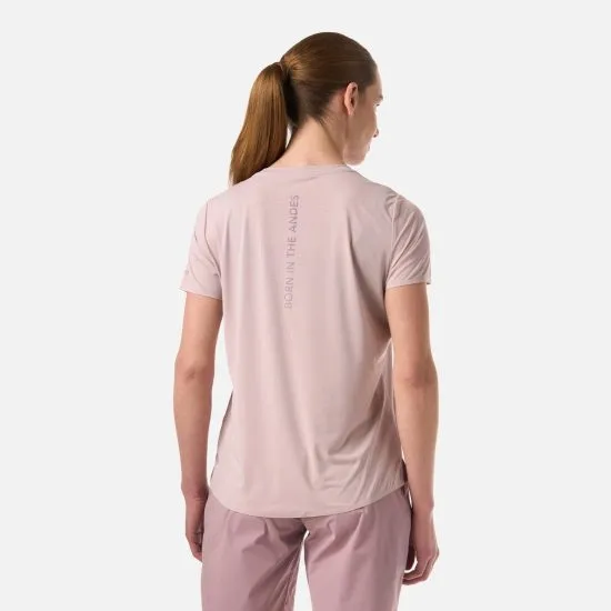 Polera Mujer W Air Q-Dry T-Shirt Malva Lippi - Imagen 4