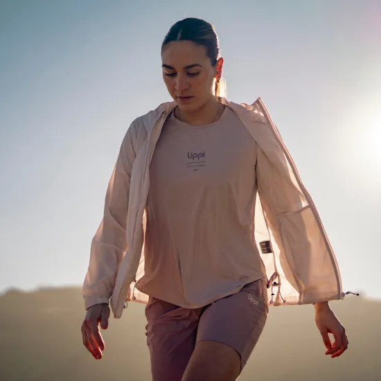 Polera Mujer W Air Q-Dry T-Shirt Malva Lippi - Imagen 8