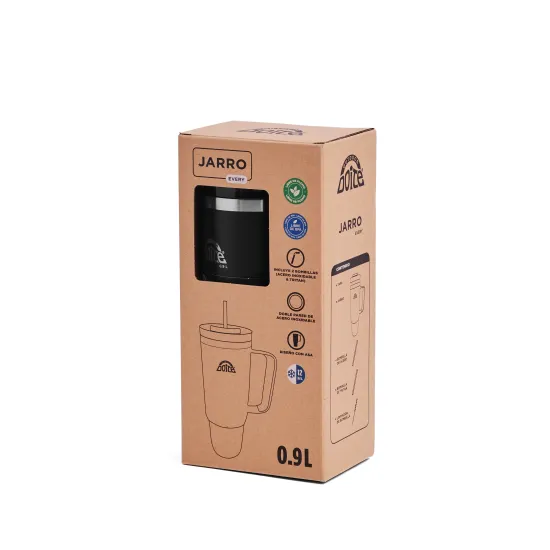 Mug Hydro Every Dbox Black 900 ML Doite - Imagen 5