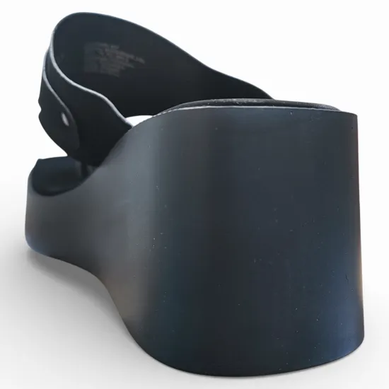 Sandalia Mujer Negra Plataforma Alta Diseño Calado Bonny Franco - Imagen 6